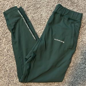 Mens Green Alphalete Pro Elite Joggers